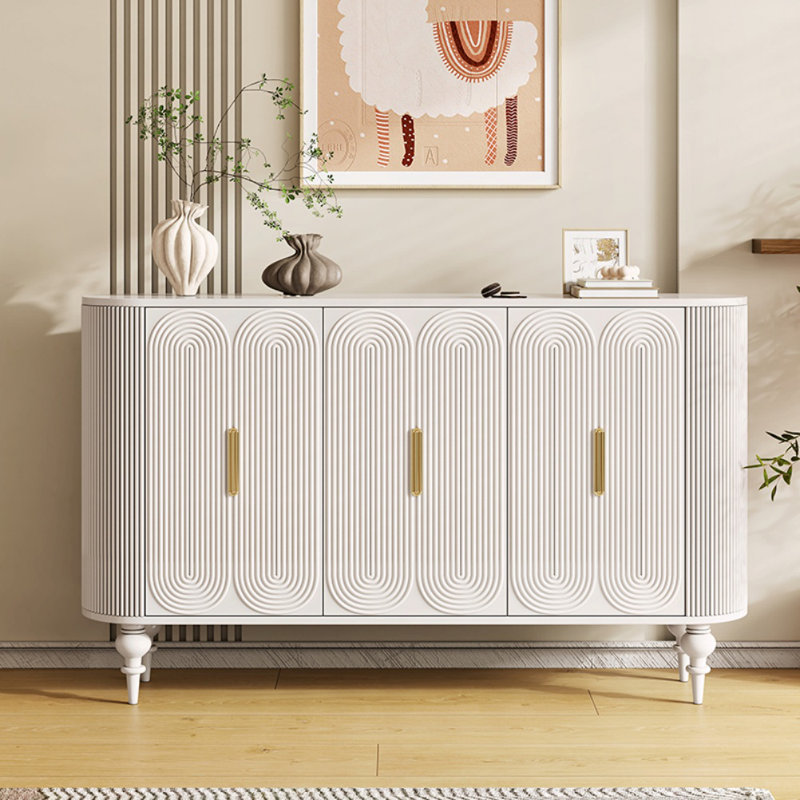 Armoire d'entrée blanche moderne simple