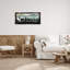 «Winter Rustic Mountain Skiing», art mural sur toile flottante par Jennifer Pugh-365162652-365166433