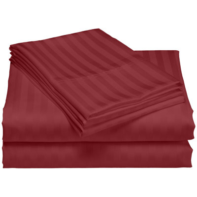 Egyptian Cotton Striped Sheet Set