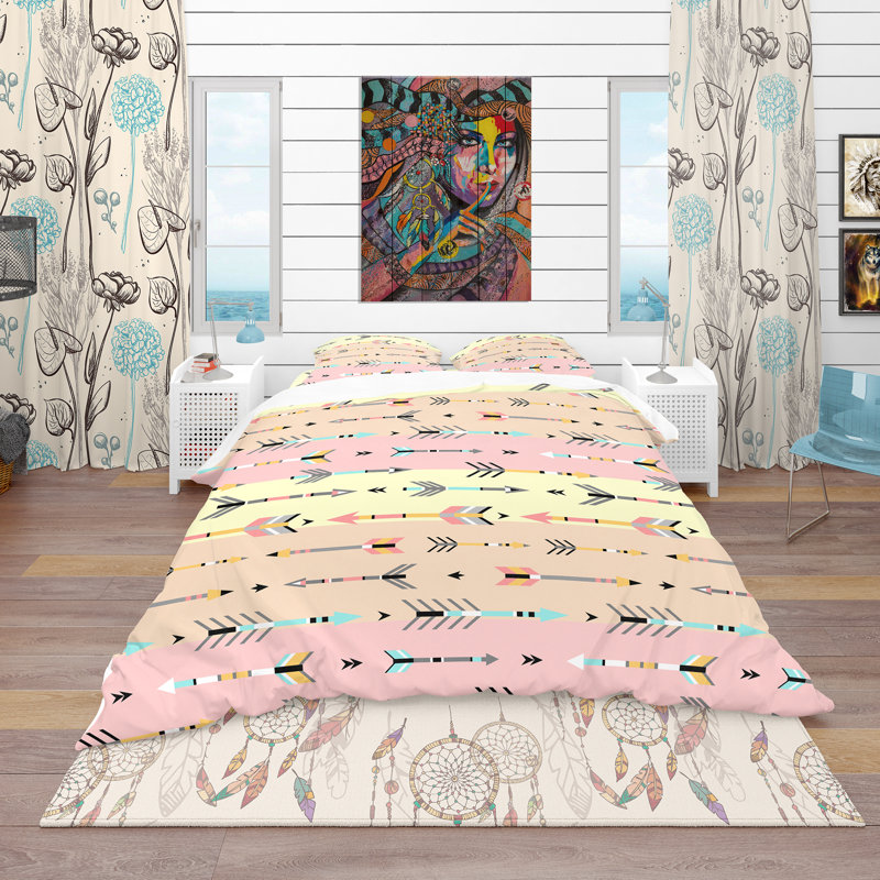 Ensemble de housse de couette sud-ouest, Housse simple + 1 taie décorative