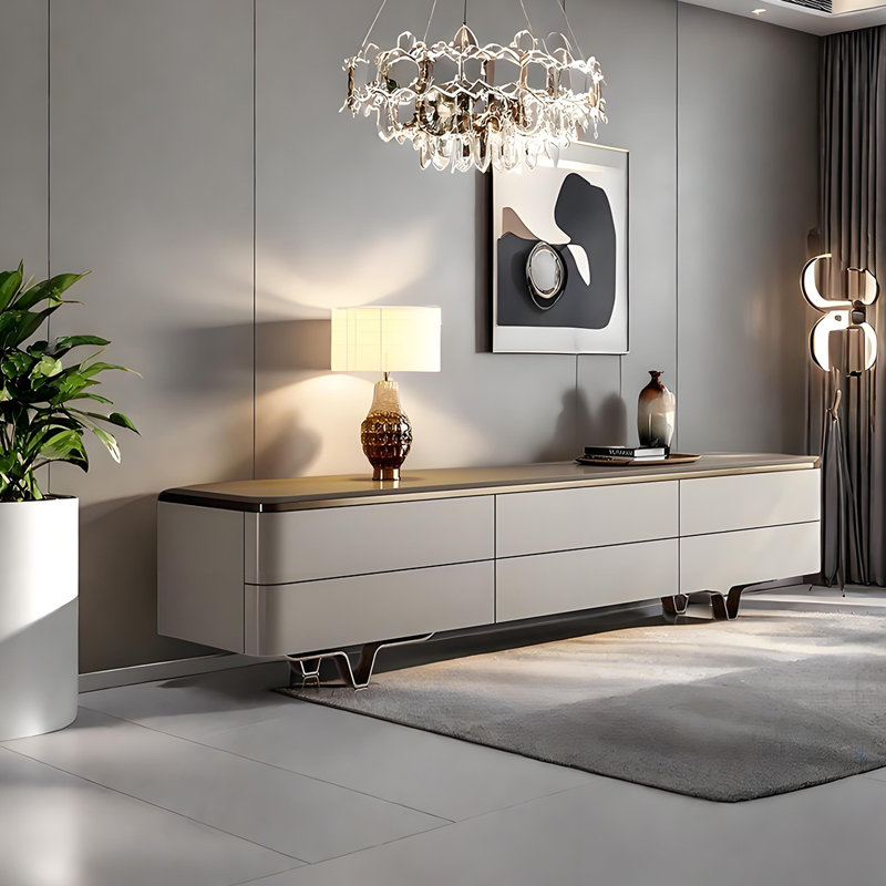 Meuble télé moderne italien, H 19,68 po x L 86,61 po x l 15,74 po