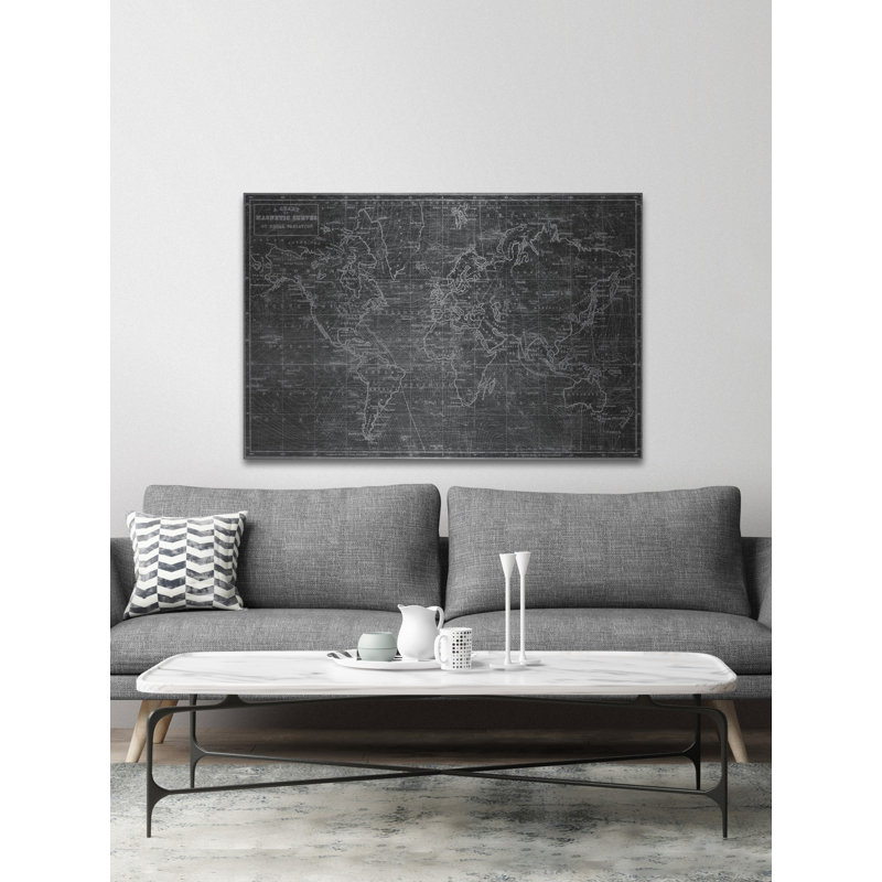 «Magnetic Curves 2», reproduction sur métal, H 40 po x l 60 po x P 1,5 po