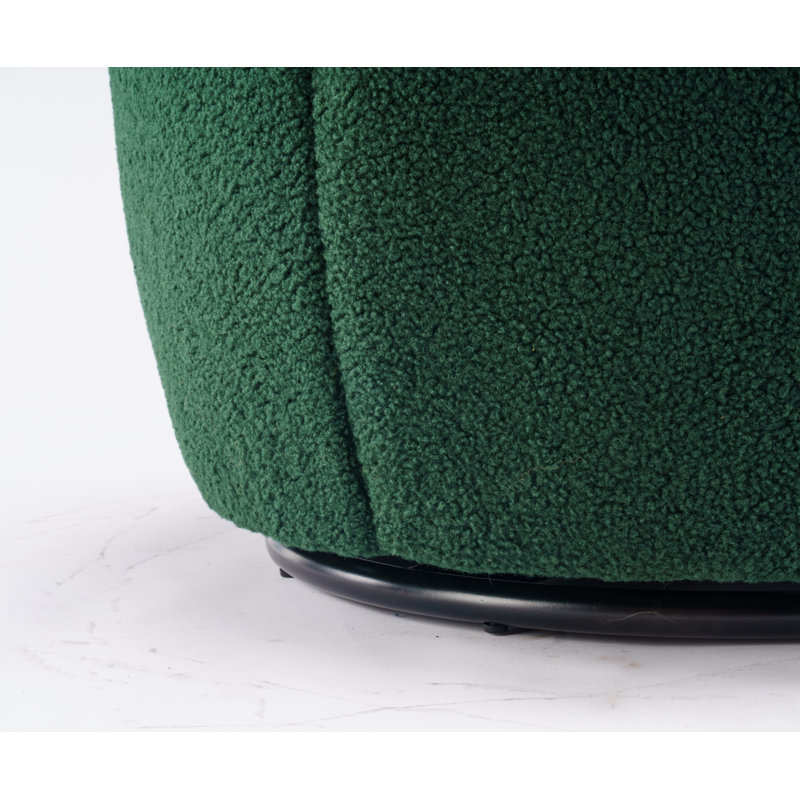 Fauteuil de réception, fauteuil demi-tonneau pivotant, Vert