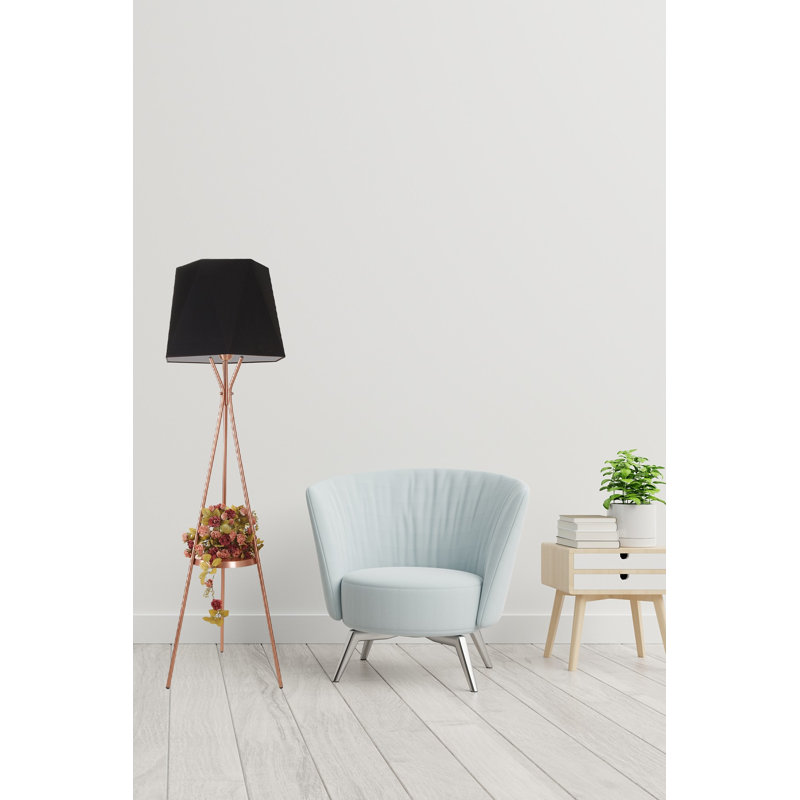 Lampe de table sur pied 65 po Horicon, Noir