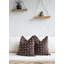 Velvet Brown with Pom Poms 2 Pillow Set