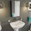 400mm W 670mm H Surface Frameless Medicine Cabinet Mirror 2 Adjustable-66290606