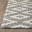 Tapis d'intérieur gris en polyester tissé à la machine Eliot-280673621