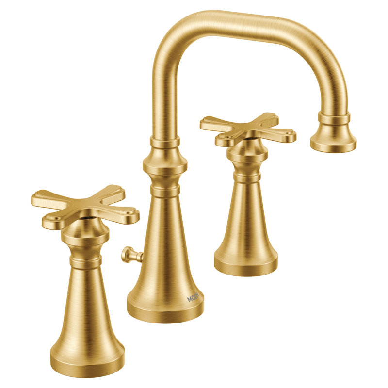 Moen Colinet Two-Handle Widespread Bathroom Faucet Trim Kit, Valve Required, Brushed Gold