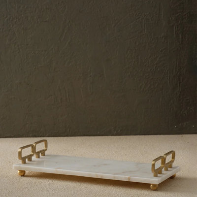 L-shaped Square Tray with Handles