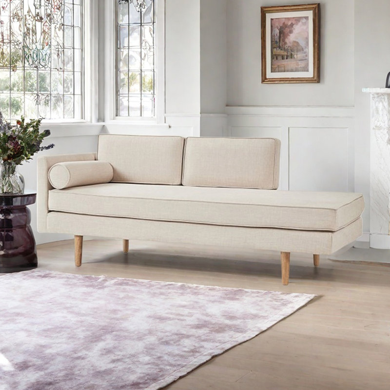 Méridiennes d'intérieur décontractées Vintage, Orienté à gauche (vu de face), Beige