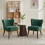 Chaise d'appoint moderne en velours, chaise de salon rembourrée-622840973