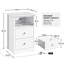 40cm W Manufactured Wood Bedside Table
