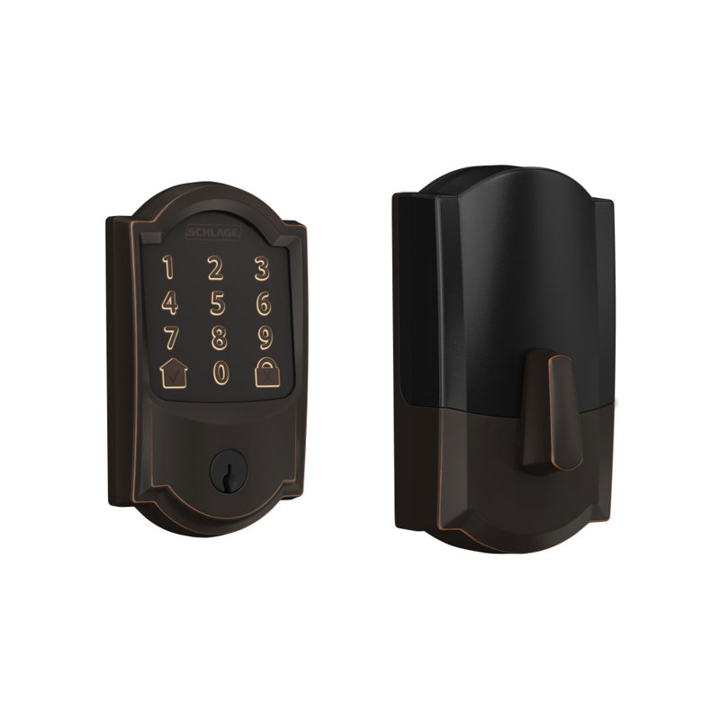 Encode Smart WiFi Deadbolt with Camelot Trim, Aged Bronze, Yes