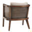 Chaise d'appoint, finition bois de noyer