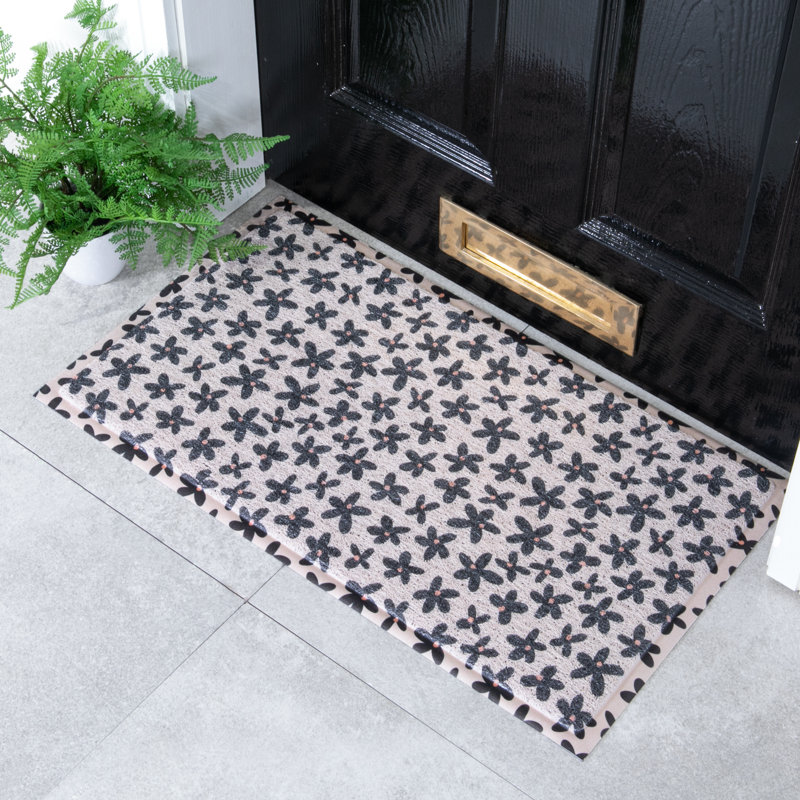 Murathan Non-Slip Floral Doormat