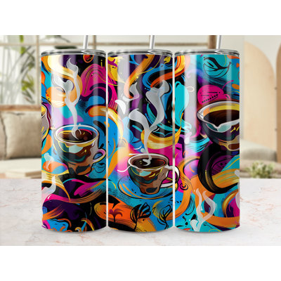 Choose Handmade Tumblers 591 mL Vacuum Insulated Stainless Steel (18/8) Travel Tumbler with Straw