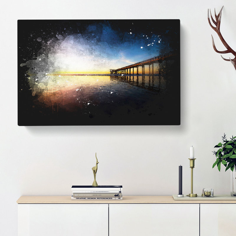 Pier In San Diego - Wrapped Canvas, 50cm H x 76cm W x 3cm D