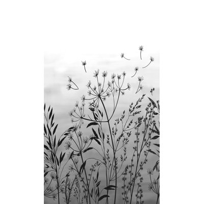 Dandelion Drift White Wall Mural