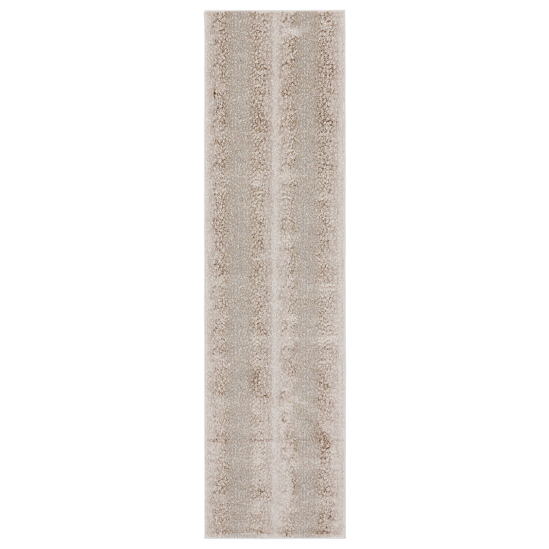 Tapis gris à imprimé animal Baytown, Tapis de couloir 2 pi 2 po x 8 pi
