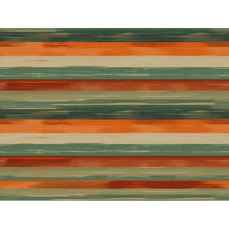Machine Printed Duvet Cover, Queen Duvet Cover, Green/Orange