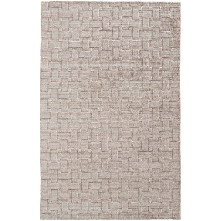Shanta Minimal Viscose Rug Beige/N/A