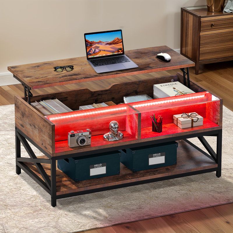 Laderrius Single Coffee Table, Brown