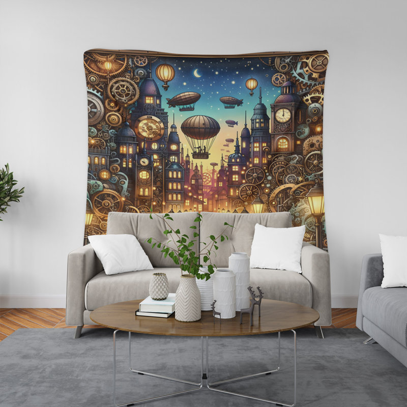 Tapisserie murale, H 80 po x l 68 po x P 0,8 po