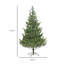 Arbre de Noël artificiel 6 pi, cèdre réaliste clairsemé avec 1933 pointes, assemblage facile, arbre de Noël à charnières pour les vacances de bureau à domicile, vert-107091562