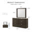 Ensemble commode et miroir 2 pièces Tussilage