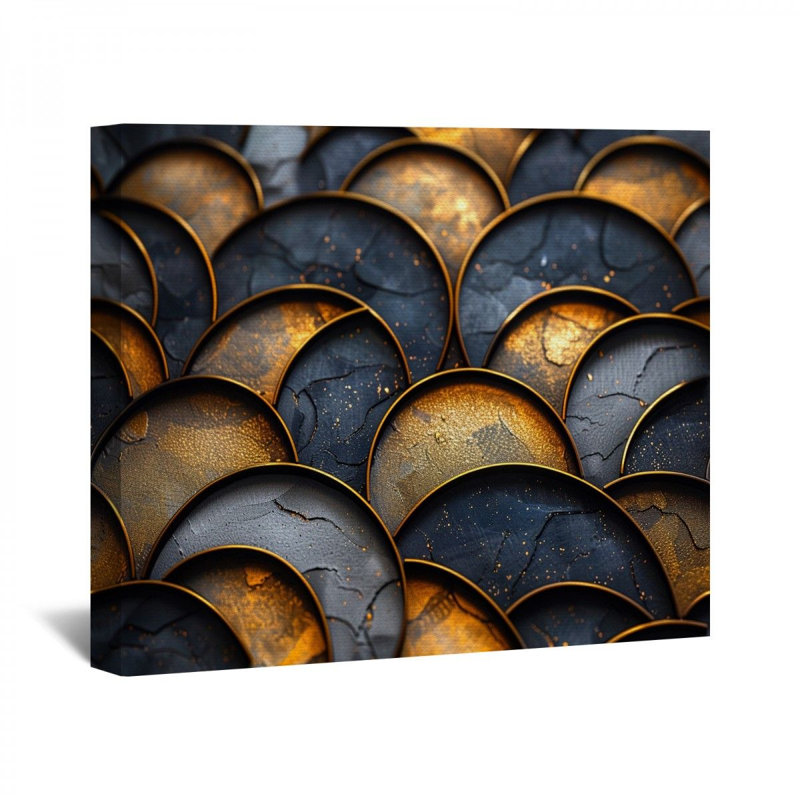 "Fish Scale Texture", reproduction sur toile, H 12 po x l 18 po x P 3 po