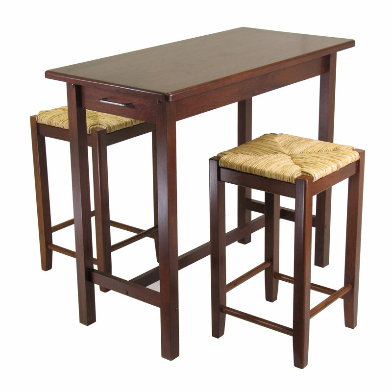 Ensemble de salle à manger 3 pièces en bois massif