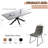 Derose Kitchen Dining Set, Extendable Dining Kitchen Table with Dining Chairs-122056382-122056380