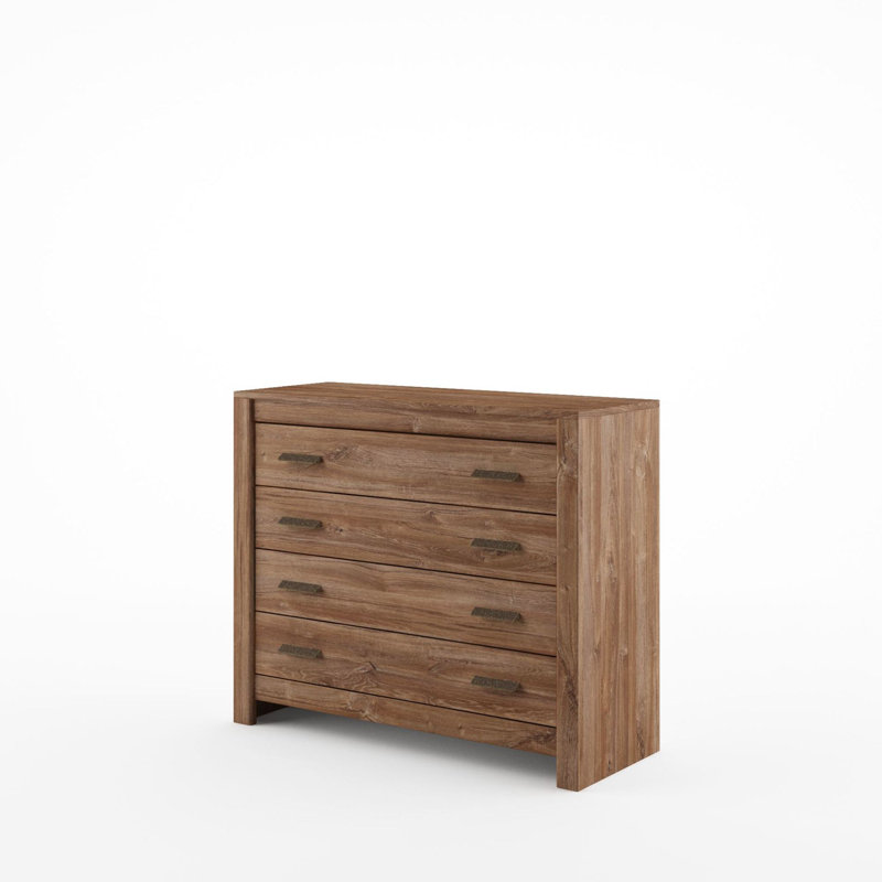 Saskia 110cm W 4 - Drawer Chest of Drawers