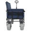 Chariot pliant 3 en 1 avec siège de banc - capacité de 500 lb, roues tout-terrain de 9 po x 4 po, structure en acier robuste pour le camping, la plage et l'extérieur-121259153