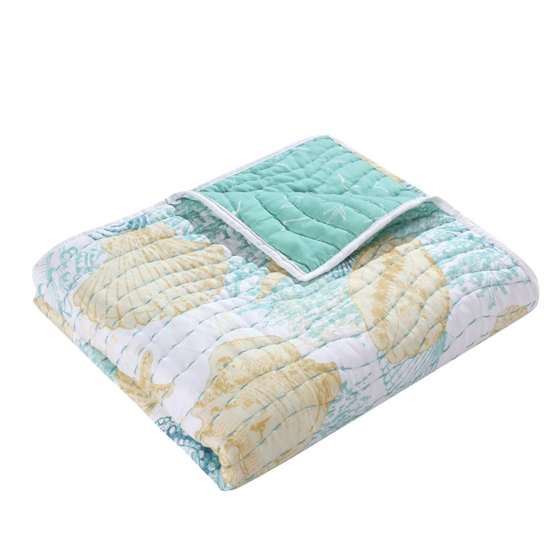 Grand Bahama Seashell Quilted Throw