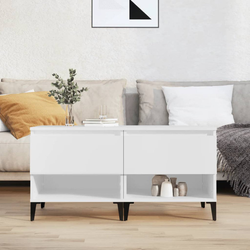 Leegan Side Table Set, White