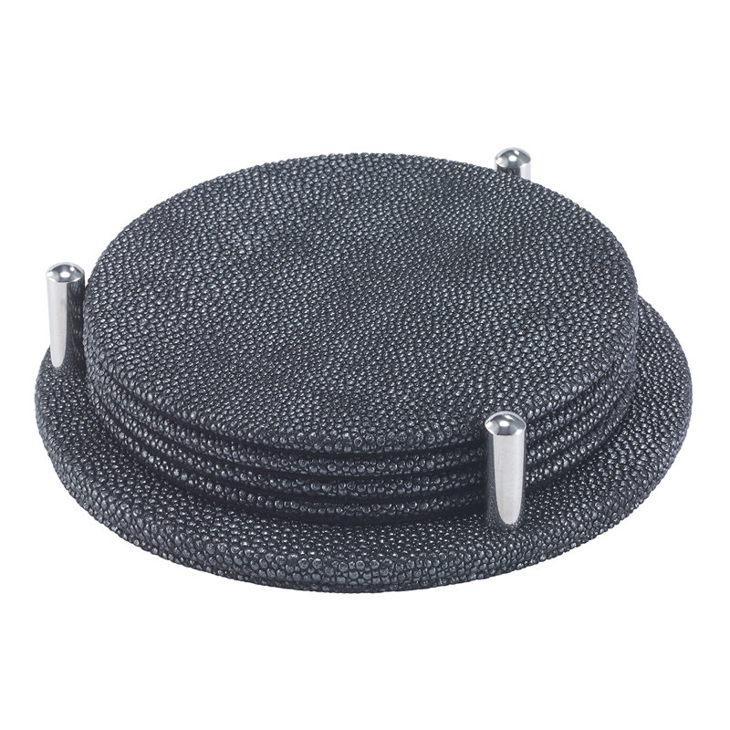 Stingray Rd Coaster Set, Charcoal