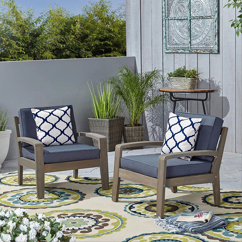 [Chaise simple] CHAISE CLUB GRENada, Gris, Bleu