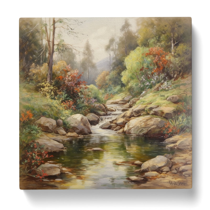 Modern Wall Art - Wrapped Canvas, 35cm H x 35cm W x 3cm D