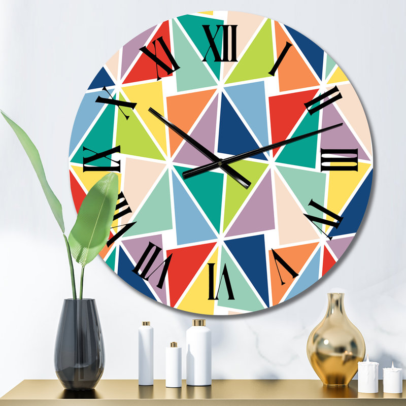 Horloge murale multicolore, Petit