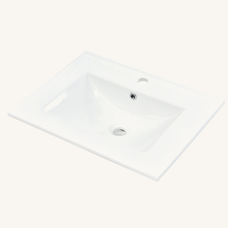 [Lavabo seulement] Meuble-lavabo moderne de 24 po