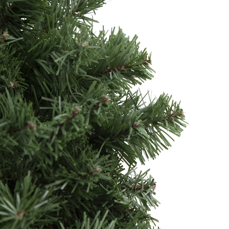 Couronne de Noël artificielle non éclairée, H 4 po x l 24 po x P 24 po, Vert