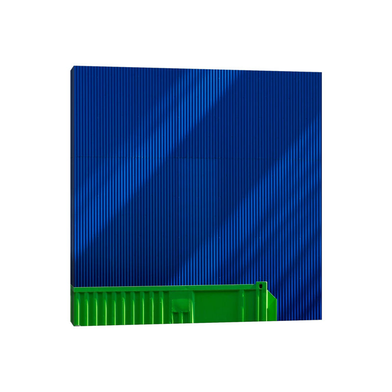 Green Against Blue by Greetje Van Son - Wrapped Canvas Print, 30.48cm H x 30.48cm W x 1.91cm D