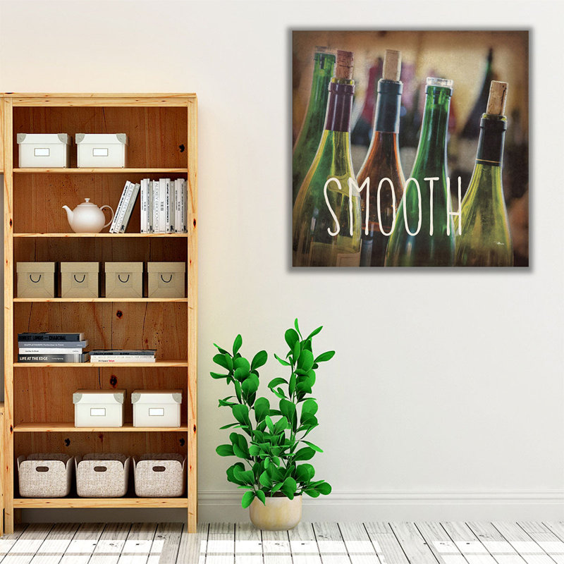 «Wine Collage V», reproduction d'art sur toile, H 12 po x l 12 po