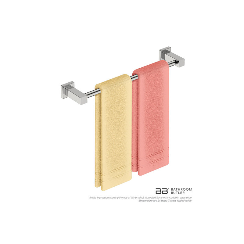 Wall Mounted Towel Bar, Polished Stainless Steel