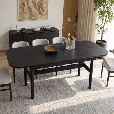83.9'' W Solid Oak Dining Table