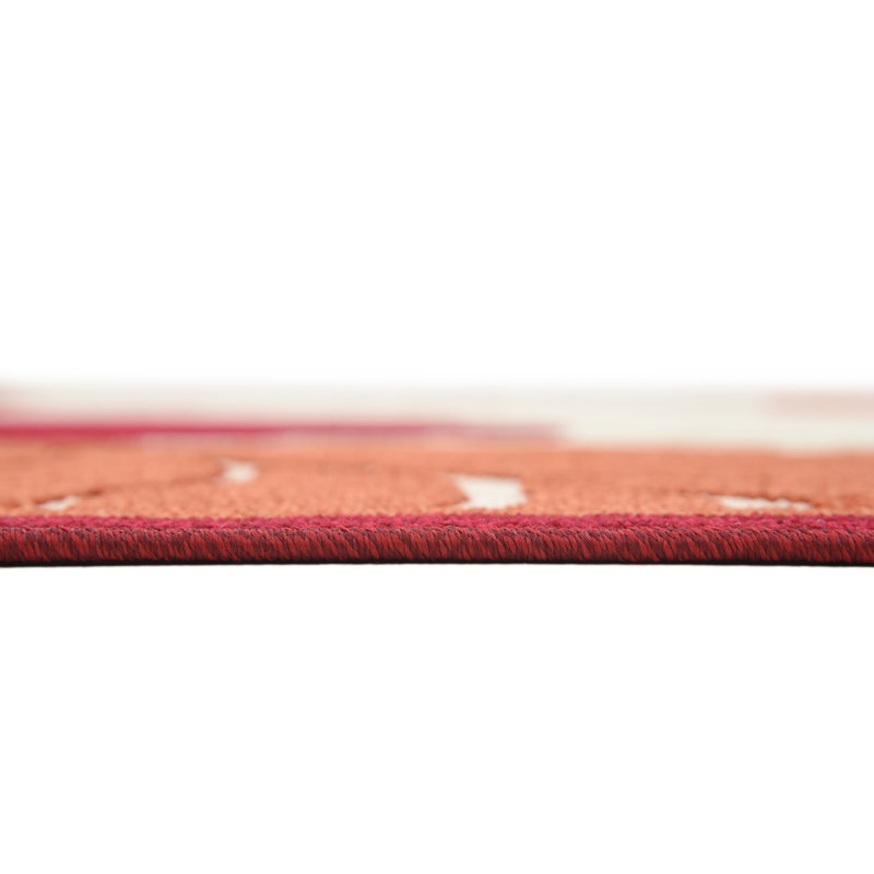 Tapis intérieur / extérieur beige / rouge / terre cuite Westerly, Rectangle de 5 pi x 8 pi, Terracotta Red/Beige