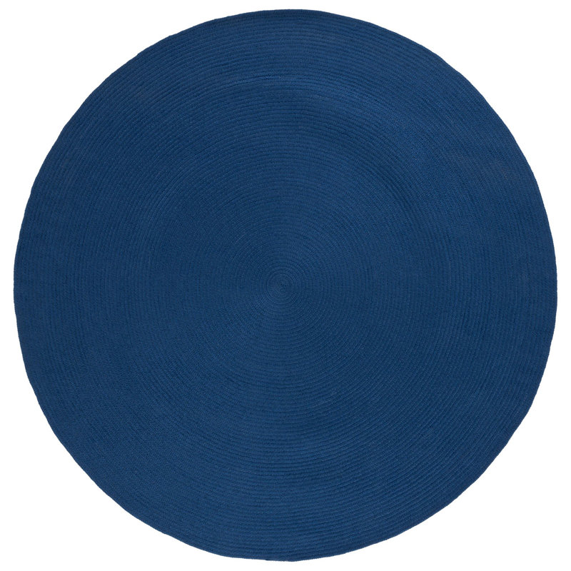 Braided Hand Woven Performance Solid Color Rug, Round 6'