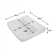 White Rectangular Wall Mount Bathroom Sink without Faucet and Overflow