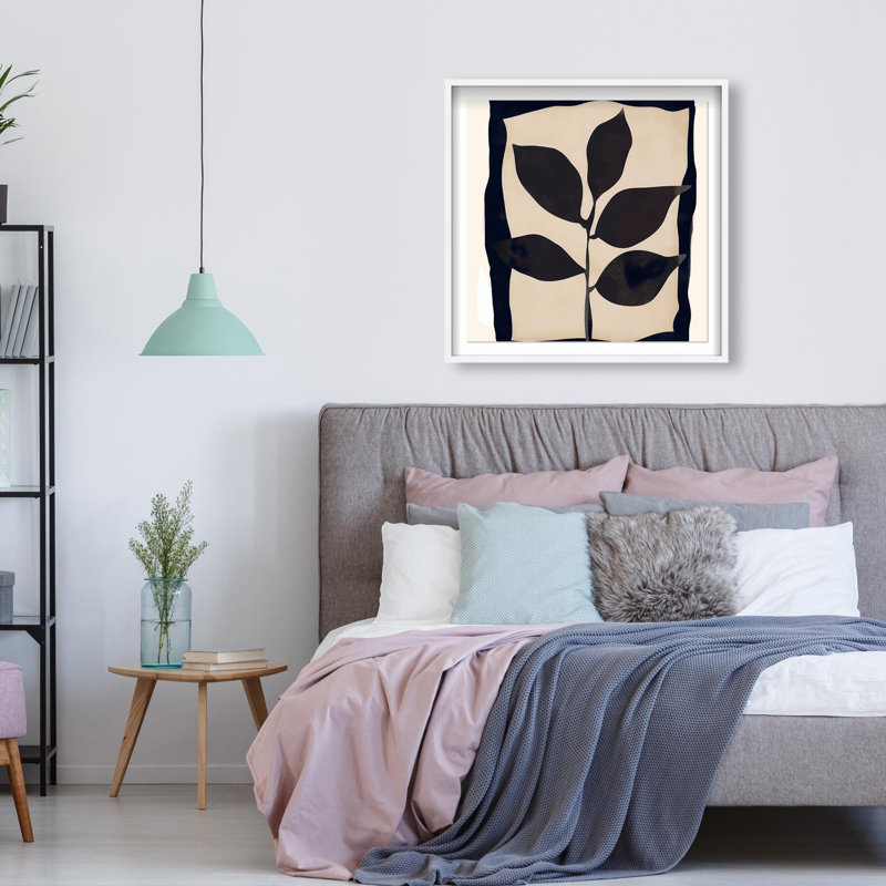 Oliver Gal Transcendent Spaces I Abstract Botanical - Luxury Shadowbox Framed Wall Art, 31.5" H x 31.5" W, White